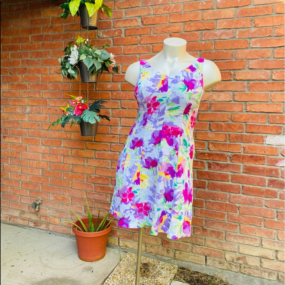 🥰 Chaps Floral Dress 14 💃🏼